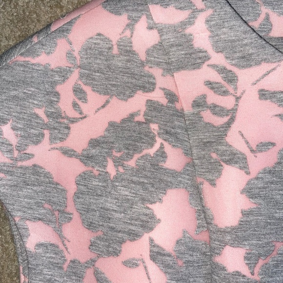 Anthropology Dress | Mignon Doo | Pastel Pink Light Grey Floral Cap M (8-10) - Picture 6 of 6